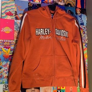 Harley Davison zip up jacket